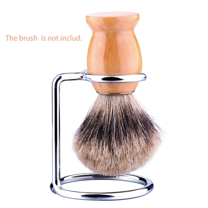 Grandslam Shave Brush Stand Stainless Steel for Badger Shaving Brushes Holder Height 2.8inch/7cm Space Saver - Image 2